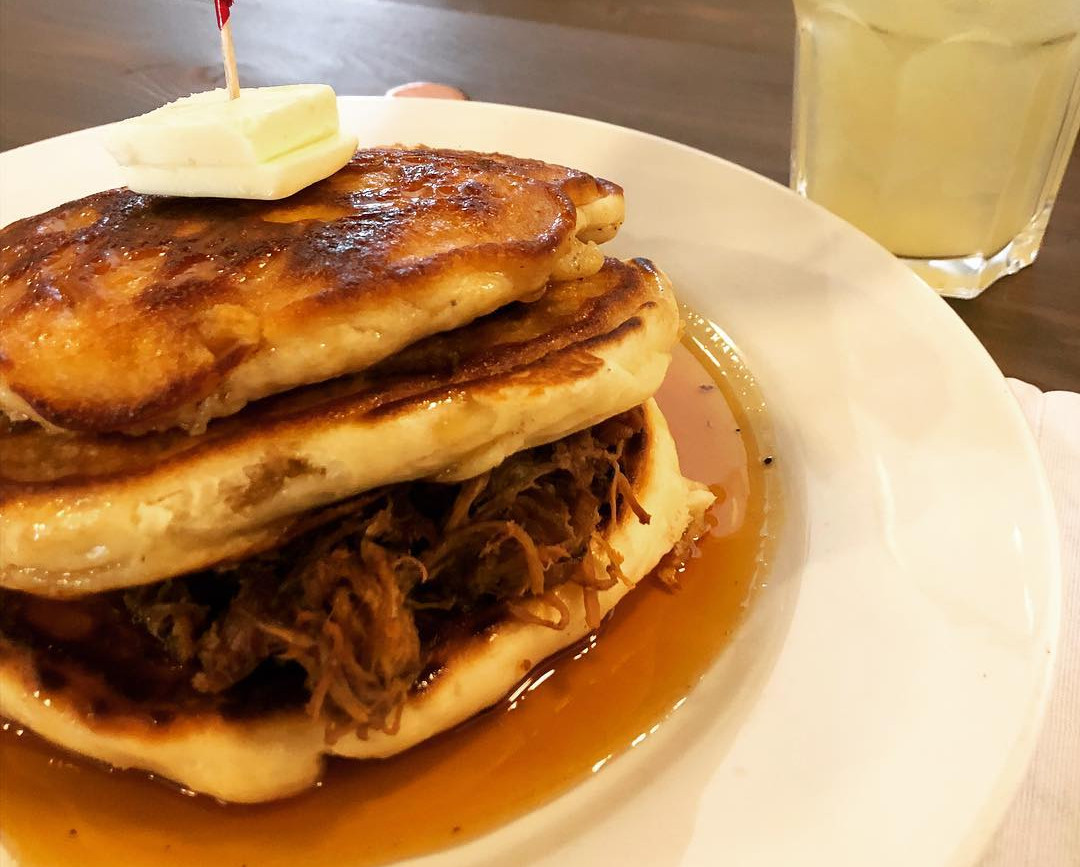 pulled pork pancakes