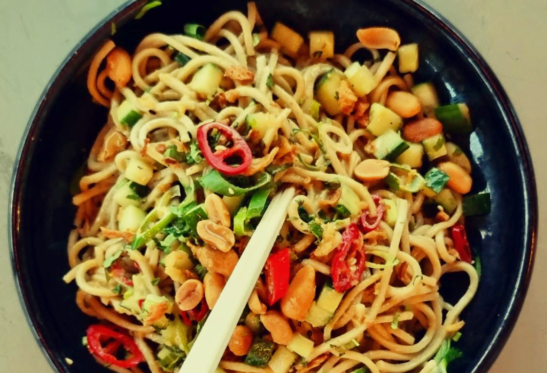 cold asian noodle salad