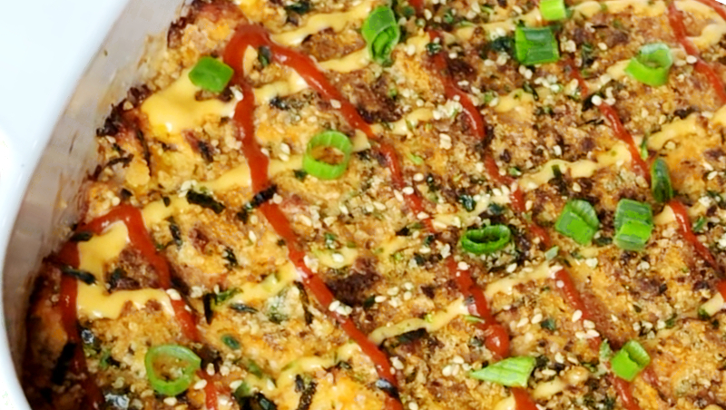 Salmon Sushi Bake