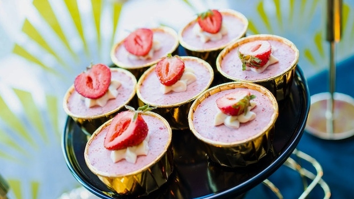 Strawberry pudding